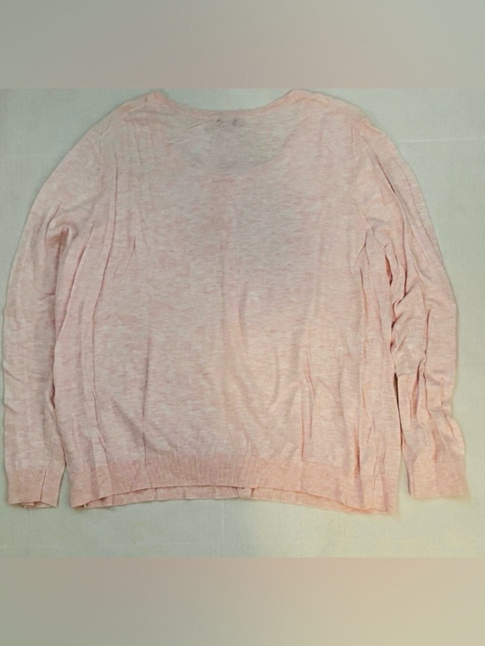 XXL Cardigan Bundle (2)-Old Navy Pink & Time&Tru Tan Knit Sweaters-Plus Size 2X - Picture 4 of 12